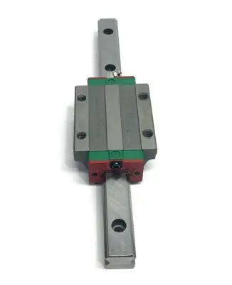 USED HIWIN LINEAR GUIDEWAY BLOCK AND RAIL, 1-BLOCK, 290MM RAIL
