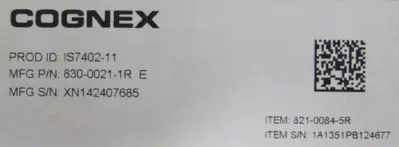NEW COGNEX 830-0021-1R INDUSTRIAL CAMERA IS7402-11 825-0524-1RA 83000211R