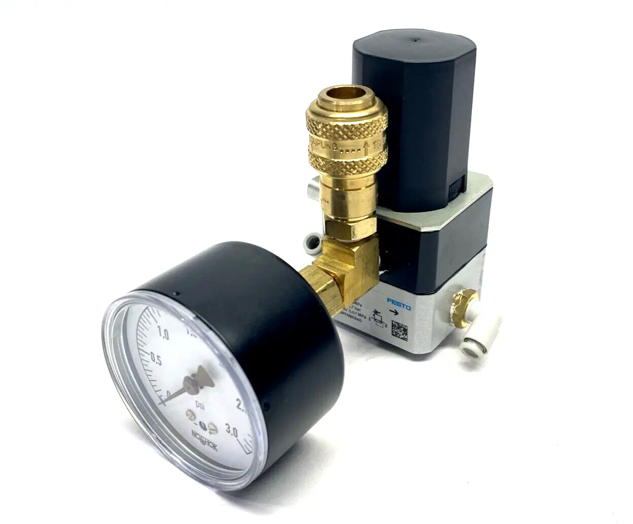 LRP-1/4-0,7, 159500 | Festo LRP-1/4-0,7 Precision Pressure Regulator w/ Lockout Cap 159500 - Used
