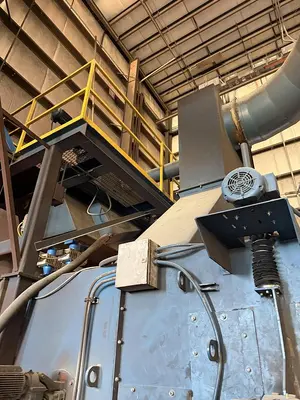 Used 2008 BLASTEC 10' PLATE Roller Conveyor Shot Blaster Pennsylvania US | Shot Blasting Equipment #1541094