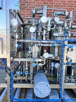 NEW CENTEC EMULSIFICATION SKID 10 GPM W/ 2 - 200L TANKS, FRISTAM FSP POWDER MIXER