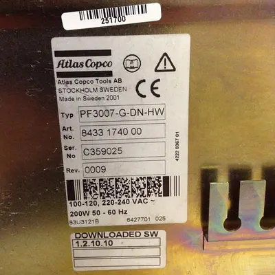 USED ATLAS COPCO PF3007-G-DN-HW