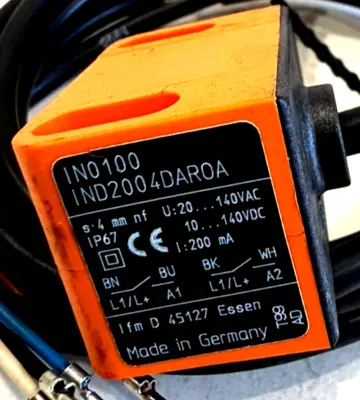 NEW IFM EFECTOR IND2004DAR0A-IN0100 INDUCTIVE PROXIMITY SWITCH IND2004DAR0