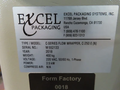 USED 2018 EXCELL C-250