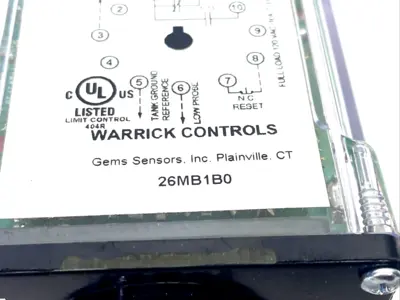 Warrick Controls GEMS Liquid Level Controller/Relay, 11-Pin Socket Plug-In - New Other
