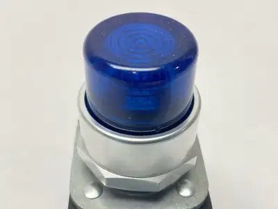 USED ALLEN-BRADLEY SER U 30MM MOMENTARY PUSH BUTTON 800T PB BLUE 12-130V