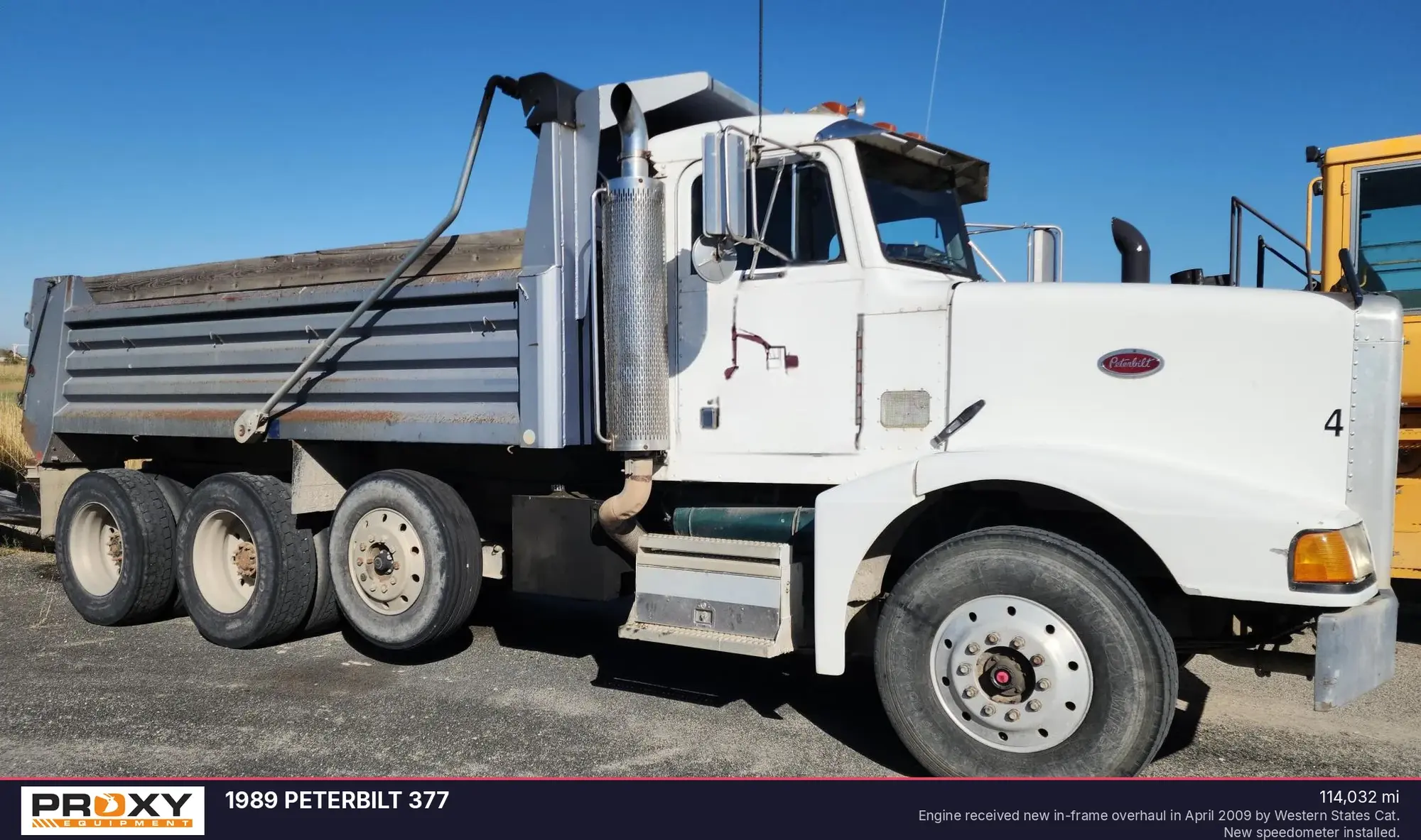 Used 1989 PETERBILT 377 Dump trucks Idaho US | Proxy Equipment #1377786