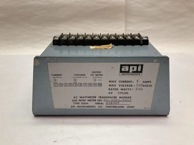 Used API 2069 82-0080-7002 Miscellaneous Equipment (Electrical & Power) | Surplus Asset Holdings #1196511