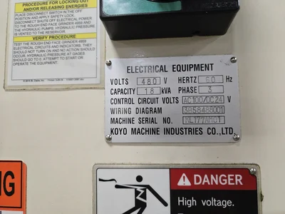 Koyo KL-600 Rough Surface Grinding Machine