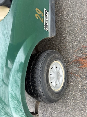 (1) 2015 E-Z-Go golf cart with a Kawasaki gas engine, includes Club Clear club and ball washer, does...
