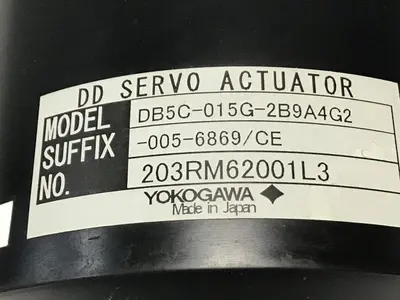Used YOKOGAWA DB5C-015G-2B9A4G2-005-6869/CE Rotary Actuators Michigan US | Ideal Machinery #784165