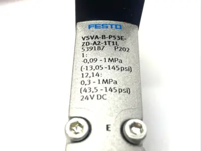 Used Festo 5/3 Exhausted Solenoid Valve 539187 Solenoid Valves Michigan US | Maverick Industrial Sales #1483183