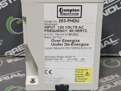Crompton Instruments 253-PHDU PROTECTOR Generator Relay Module Used