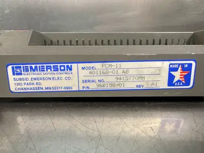 Emerson PCM-11 MOTION PROGRAM CONTROLLER 401168-01 A8 960158-01 (7.3.1)