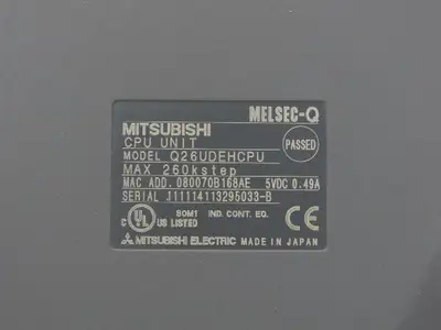 Mitsubishi Q26UDEHCPU Melsec-Q CPU Unit 260k Step