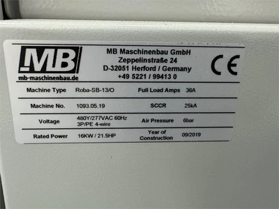 USED 2019 MB ROBA-SB-13/O