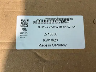 Used SCHNEEBERGER MR W 45DG0V3R1CHS91LN Linear Guides Ohio US | HGR 24 #1580214