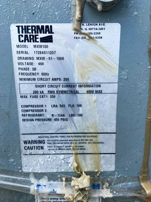 USED 2012 THERMAL CARE MXW100
