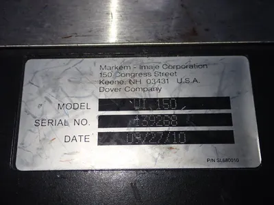 Used 2010 MARKEM IMAJE UI 150 Electrical Controls | HGR 24 #747883