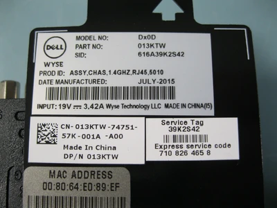 Lot (6) Mixed IT Ethernet Switch & Dell Wyse D10D Thin Client w Cords E13