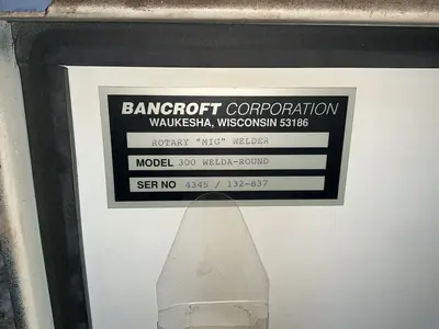 Used BANCROFT 300 WELDAROUND Welding Machinery (Other) Ohio US | HGR 24 #1456185