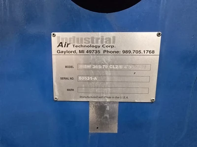 25 HP Industrial Air Technology Corp. Blower, Model BISW 365-79 CL2/B 360 CW