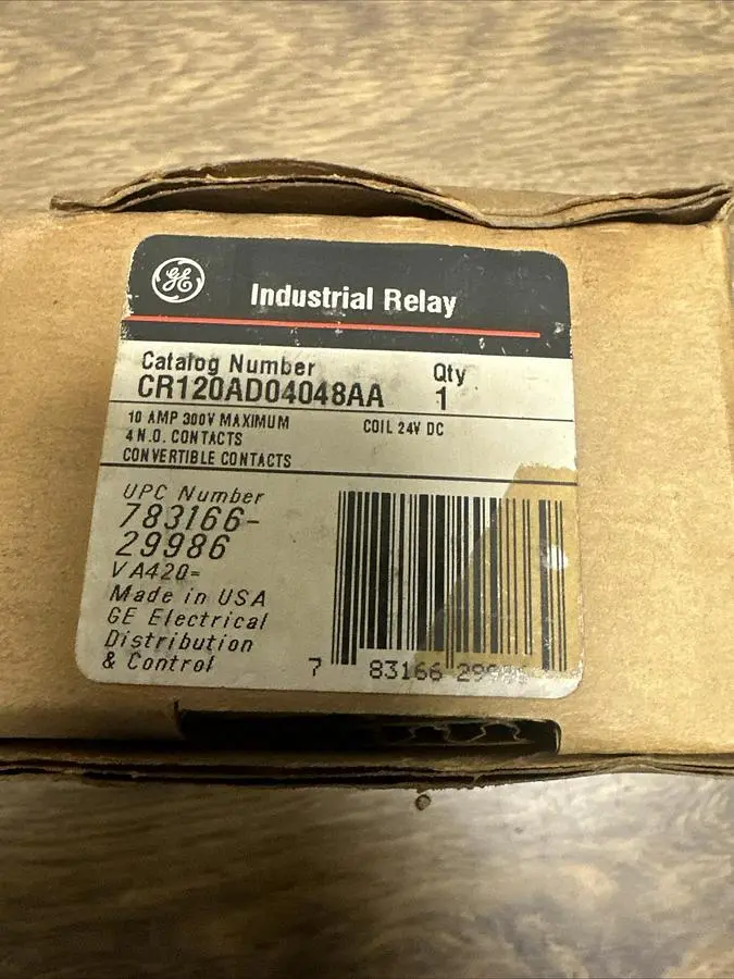 New | in-Stock GE CR120AD04048AA Miscellaneous Equipment (Electrical & Power) | Surplus Asset Holdings #1197096