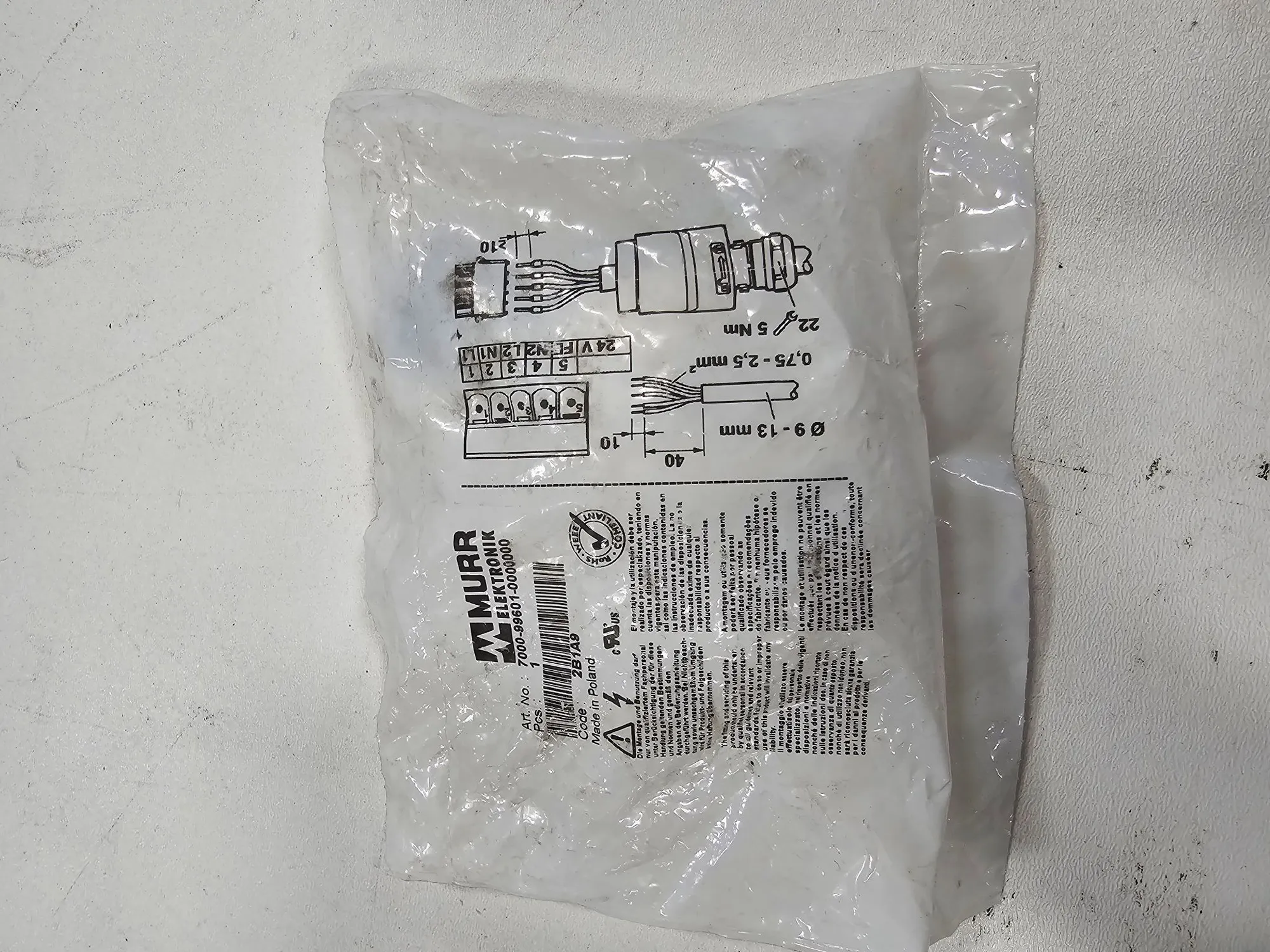NEW MURR ELEKTRONIK 700-99601-0000000