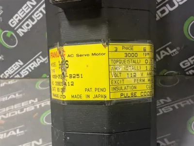 Fanuc A06B-0533-B251 Model 3-0S AC Servo Motor 1.0A Used