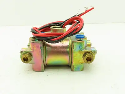 V9LCUFX1 Solenoid Valve Brass Multi Port 120V Coil 50 PSI 1/4" NPT