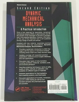*NEW* Dynamic Mechanical Analysis: A Practical Introduction Second Edition Kevin