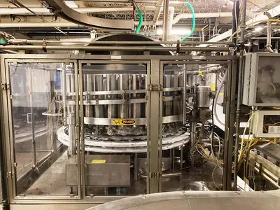 USED ELMAR MODEL RPE-36/16 MONOBLOCK FILLER/CAPPER ELMAR MODEL RPE-36/16 MONOBLOCK FILLER/CAPPER