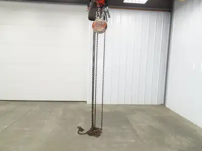 CM Cyclone 1 Ton 2000Lb Manual Chain Fall Hand Hoist 29' Lift
