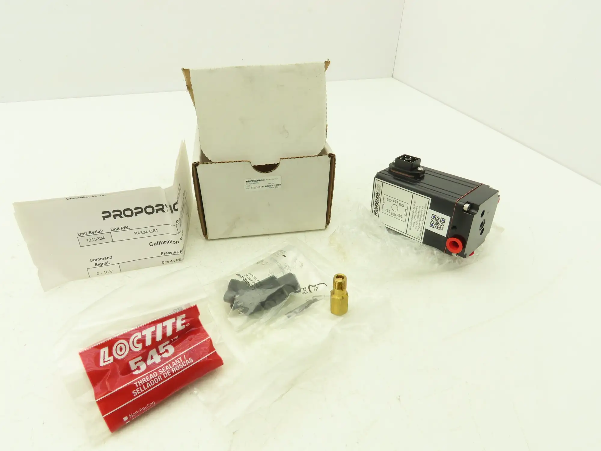 Proportion-Air PA834-QB1 Electro-Pneumatic Pressure Regulator 24VDC 175 psig