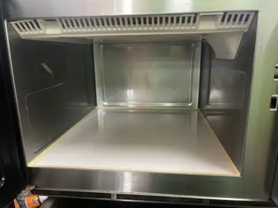 Used Amana Used Amana RFS12SW2A Commercial 1200W Stainless Microwave 120V Restaurant Small Appliances Illinois US | Falcon Restaurant Supply #1375716