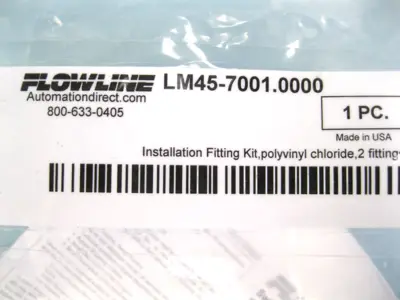 Automation Direct Flowline LM45-7001.0000 Fitting Kit for Level Switch NEW G8