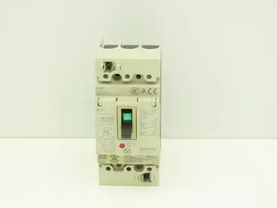 Mitsubishi NF50-SVFU320 Earth Leakage Circuit Breaker 3-Pole 20A 240VAC