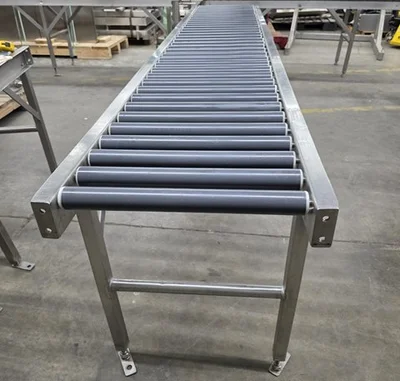 Rolls Conveyor 10 inch long by 18 inch large 32 inch adjustable height  # 4951