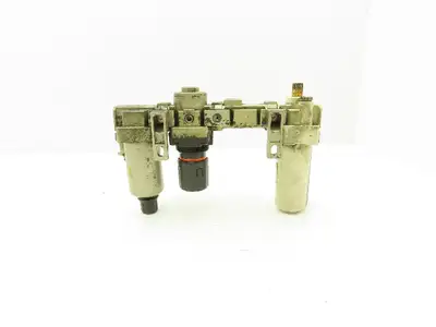 SMC AR3000/AL3000 Pneumatic Air Line Filter Regulator Lubricator Combo 3/8"