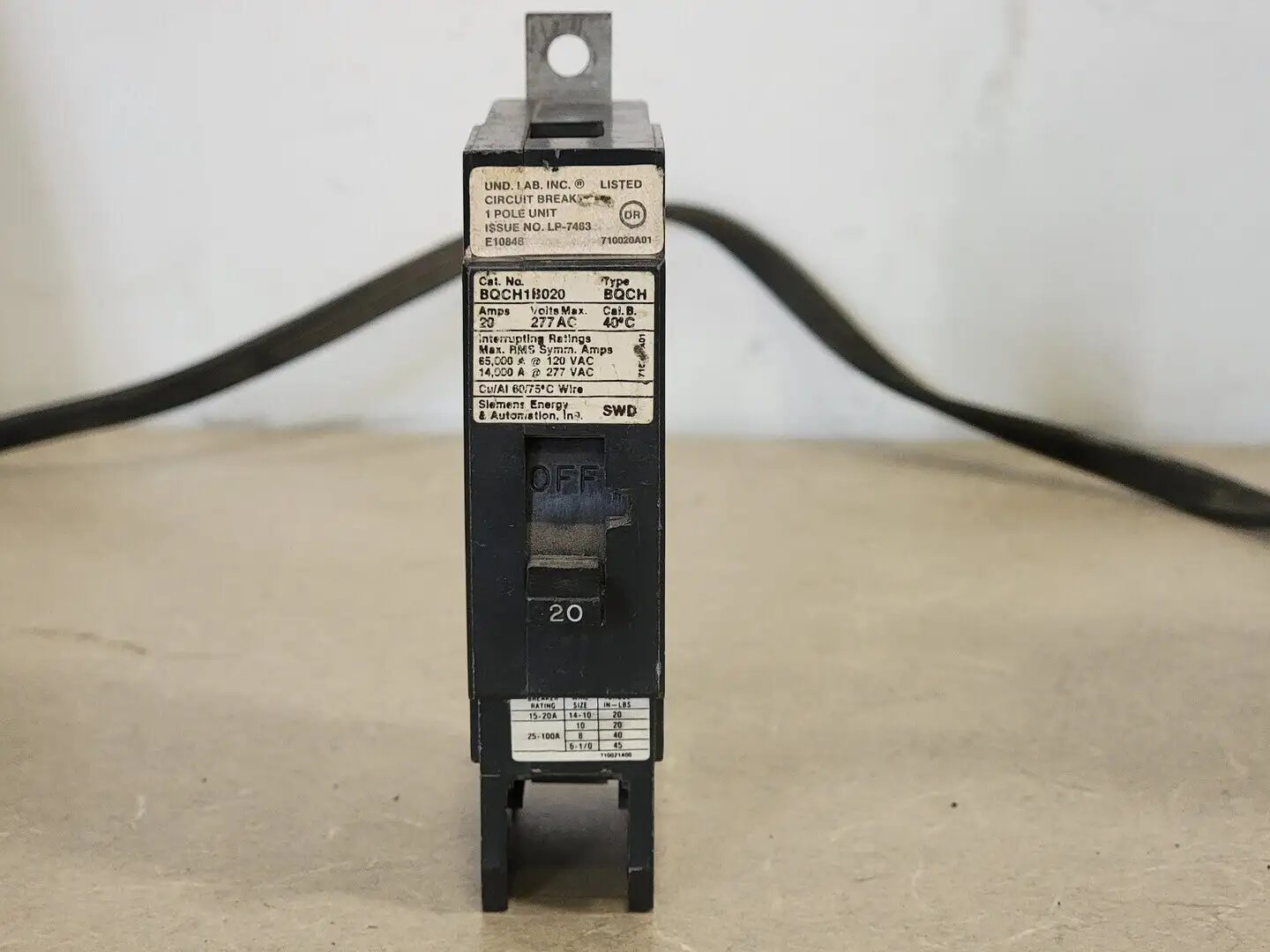 USED SIEMENS BQCH120
