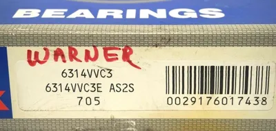 NEW NSK 6314VVC3 DEEP GROOVE SINGLE ROW BALL BEARING