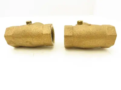 Nibco 1" FNPT Bronze Swing Check Valve T-Pattern Female Threaded  Lot of 2