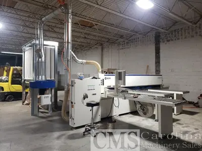 USED 2019 SCMI GABBIANI P75 BEAM SAW- LOW HOURS, DUST COLLECTOR