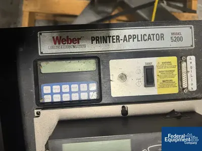 USED Weber Marking Weber Case Labeler, Model W5200v2 L.H.