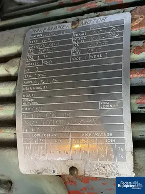 USED Westfalia Westfalia Disc Centrifuge, Model OTA7-00-066