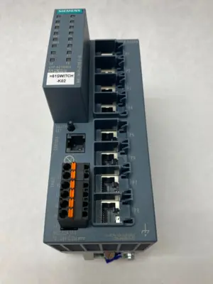 USED SIEMENS SCALANCE XC208 MANAGEABLE LAYER IE ETHERNET SWITCH