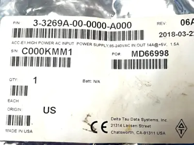 3-3269A-00-0000-A000 | Delta Tau  ACC-E1 AC Power Supply - For parts or not working