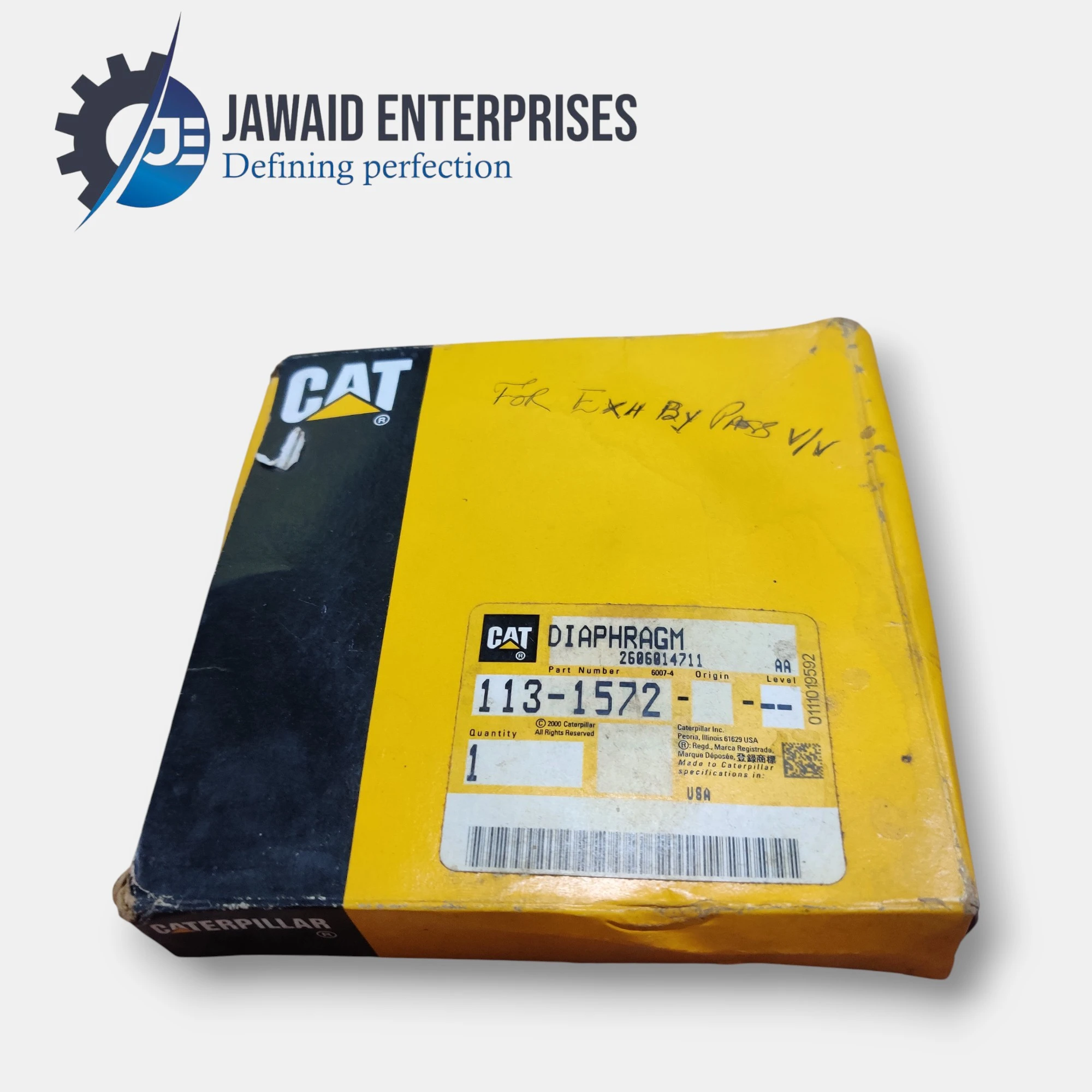 Exhaust Bypass Diaphragm Part # 113-1572 Caterpillar