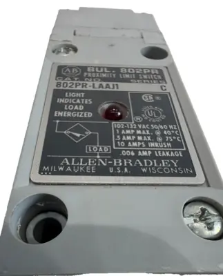 ALLEN BRADLEY 802PR-LAAJ1 PROXIMITY SWITCH SER. C 802PRLAAJ1 NEW, SURPLUS