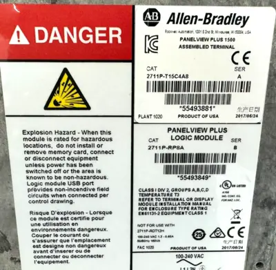 NEW ALLEN-BRADLEY PANELVIEW PLUS 1500